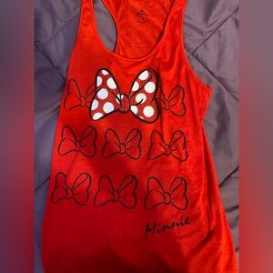 Disney Red Tank Top with Logo